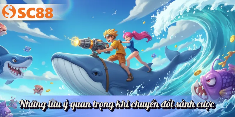 Những lưu ý quan trọng khi chuyển đổi sảnh cược