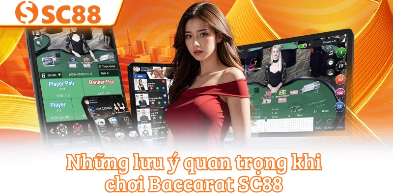 Những lưu ý quan trọng khi chơi Baccarat SC88